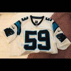 Luke Kuechly White Nike Limited Jersey - Large